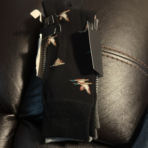 GoldToe Edition Mens Dogs Ducks & Stripes Crew Socks Assorted, 3 Pack - Picture 4 of 9